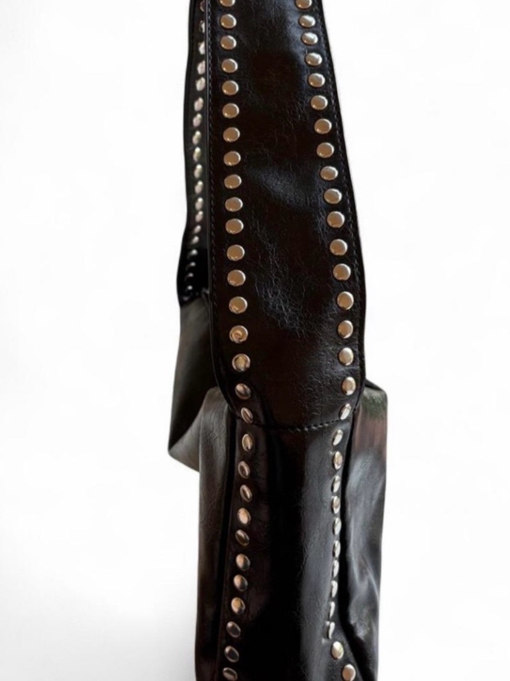 Urban Outfitters Black Studded Shoulder Bag - Picture 3 of 10